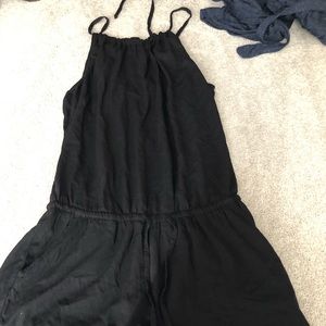 Black halter romper